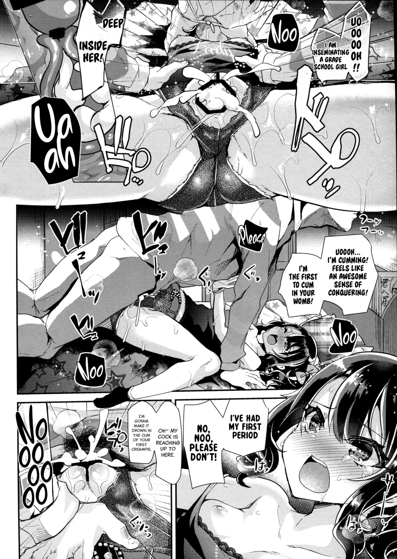 Hentai Manga Comic-Gal JS Yui-chan and the Virgin-Only Rapist-Read-13